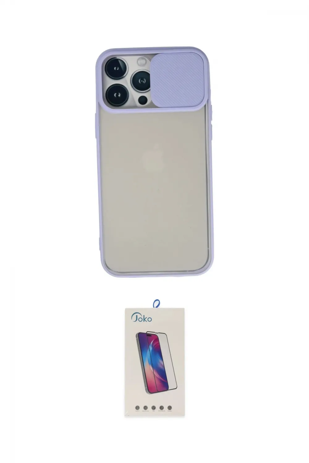 ieg™ iPhone 13 Pro Max Kılıf Vadi Çizgi - Siyah Joko 5D Cam