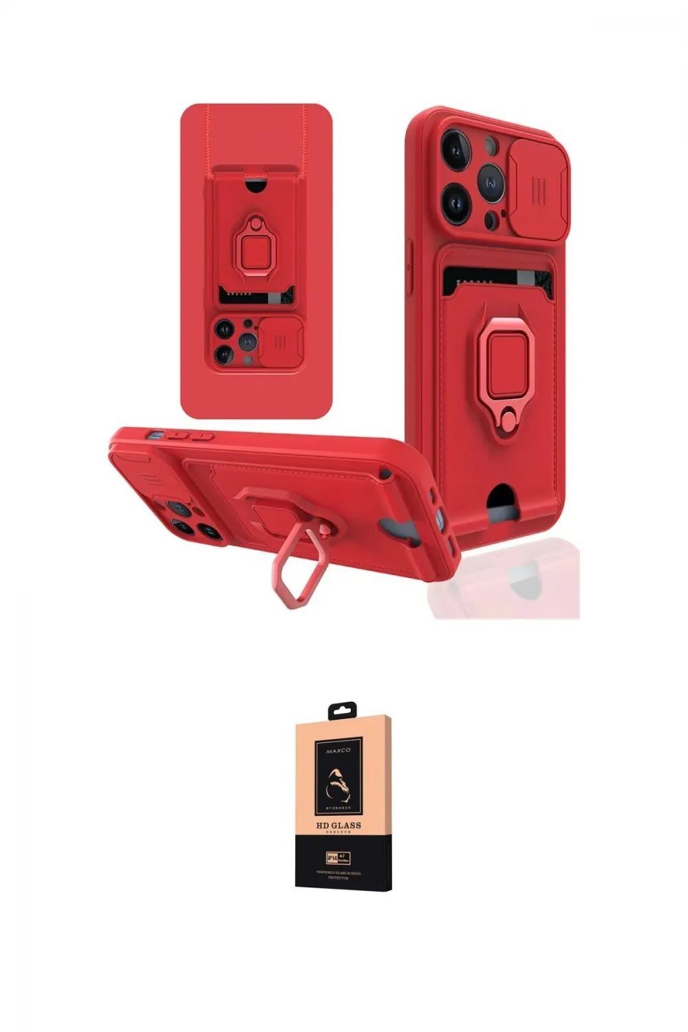 ieg™ iPhone 13 Pro Max Kılıf Vadi Form Prime - Şeffaf Maxco Cam Ekran Koruyucu