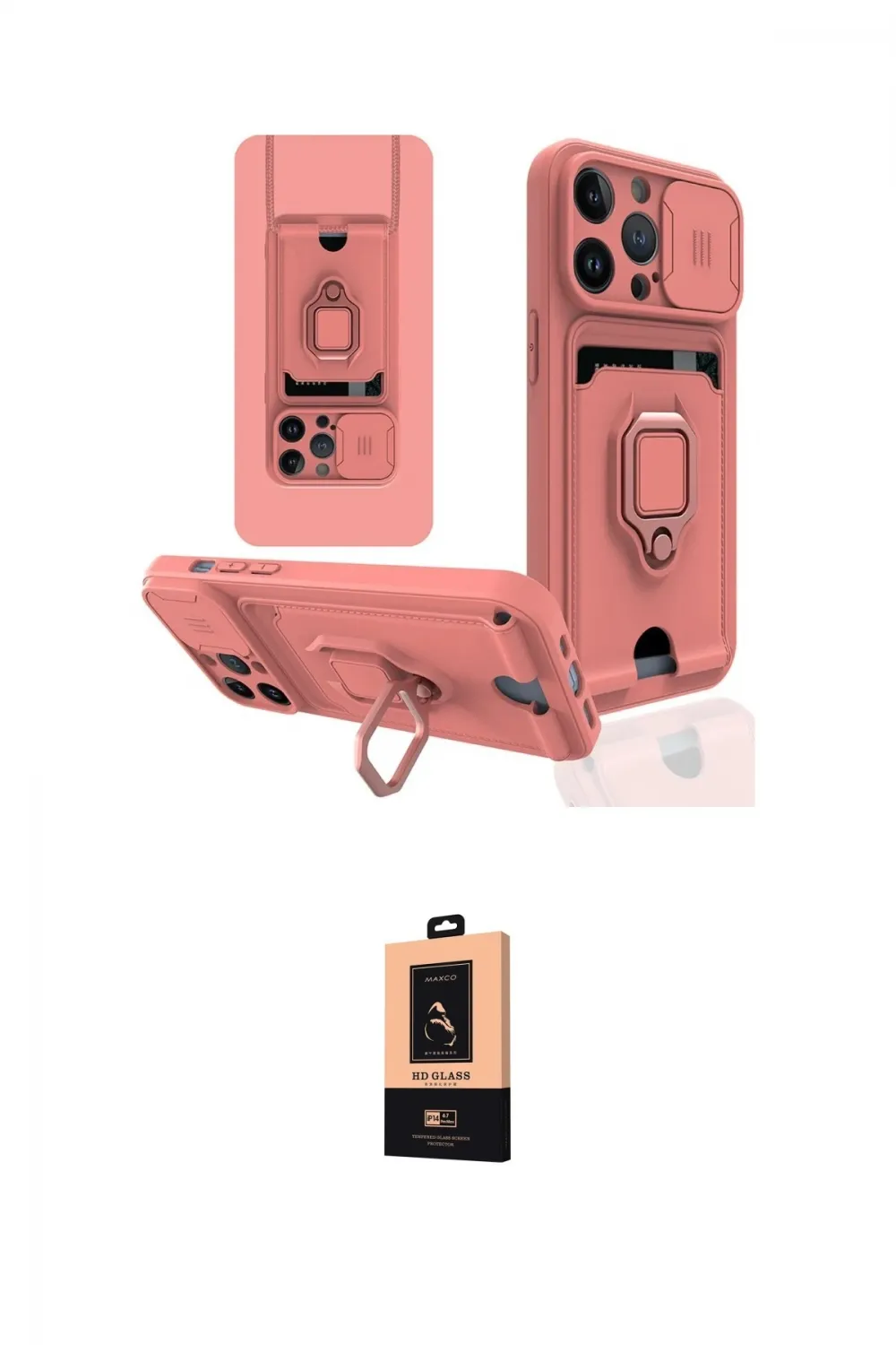 ieg™ iPhone 13 Pro Max Kılıf Vadi Form Prime - Şeffaf Maxco Cam Ekran Koruyucu