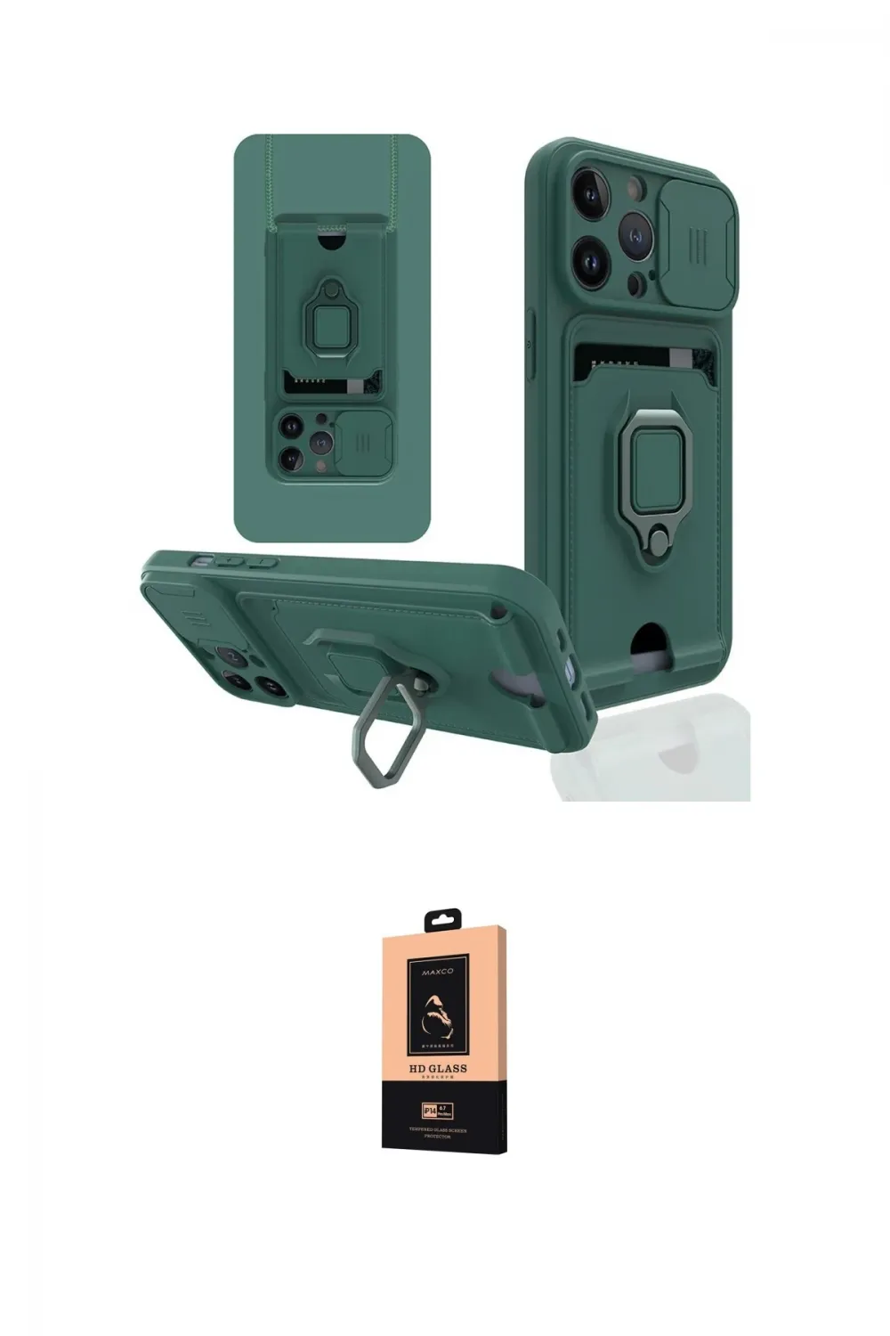 ieg™ iPhone 13 Pro Max Kılıf Vadi Form Prime - Şeffaf Maxco Cam Ekran Koruyucu