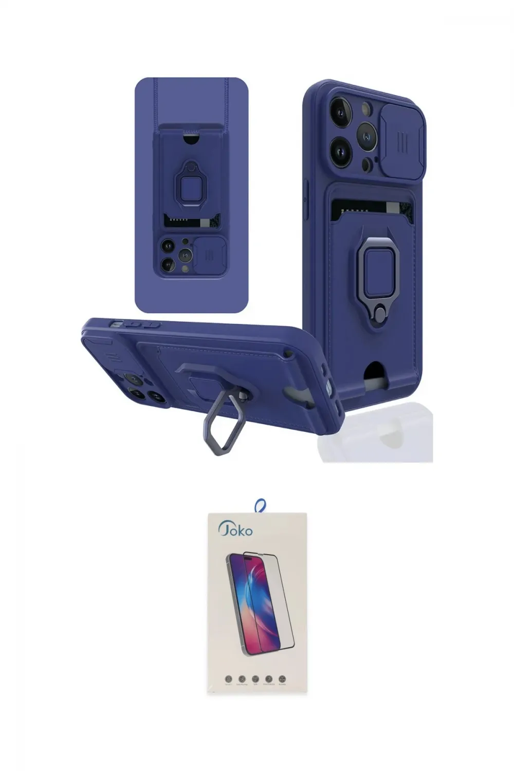ieg™ iPhone 13 Pro Max Kılıf Vadi Form Prime - Siyah Joko 5D Cam