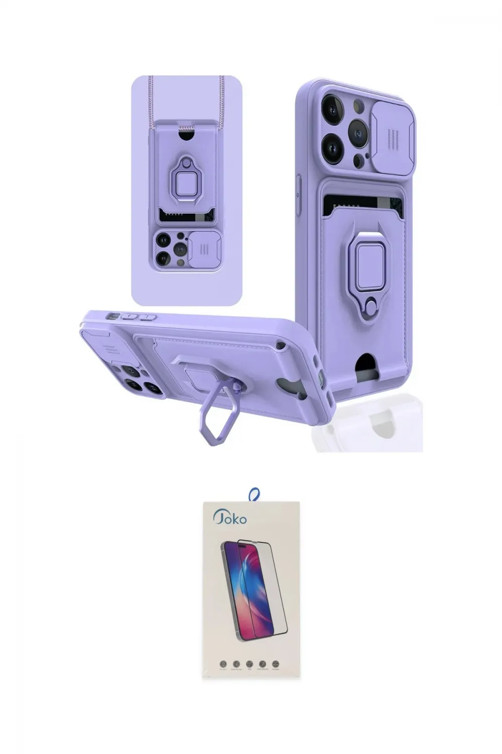 ieg™ iPhone 13 Pro Max Kılıf Vadi Form Prime - Siyah Joko 5D Cam