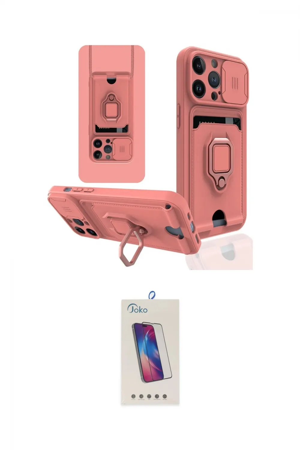 ieg™ iPhone 13 Pro Max Kılıf Vadi Form Prime - Siyah Joko 5D Cam