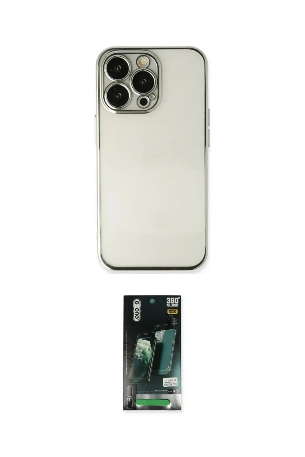 ieg™ iPhone 13 Pro Max Kılıf Vadi Minimal - Şeffaf 360 Full Body Arka Koruyucu