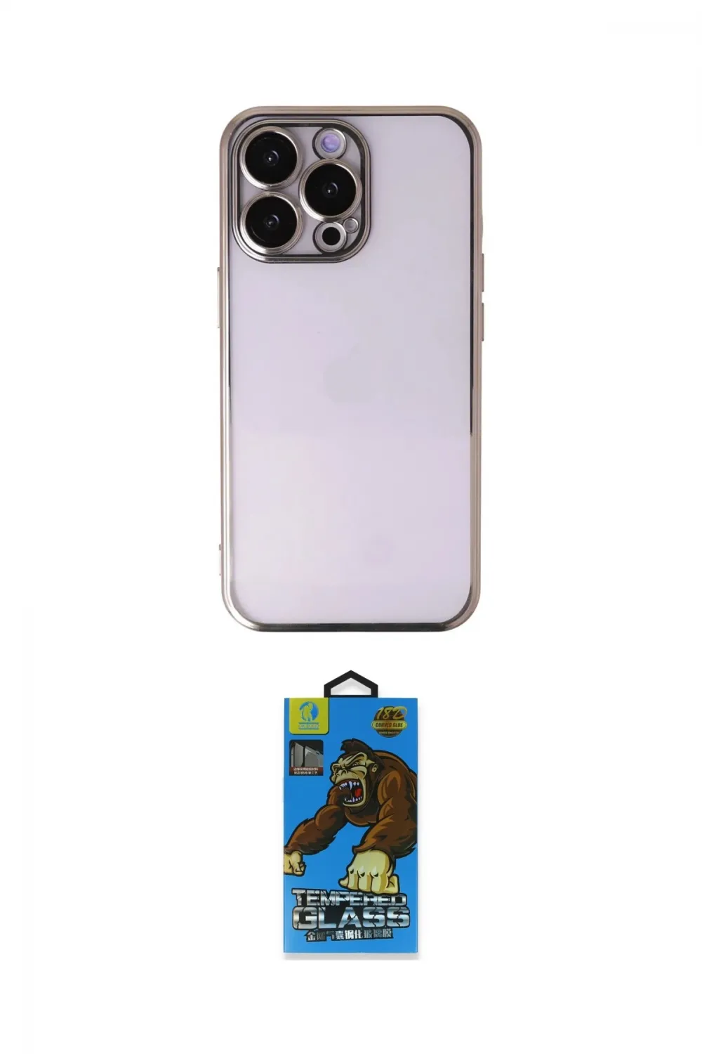 ieg™ iPhone 13 Pro Max Kılıf Vadi Minimal - Siyah 18D Cam Ekran Koruyucu
