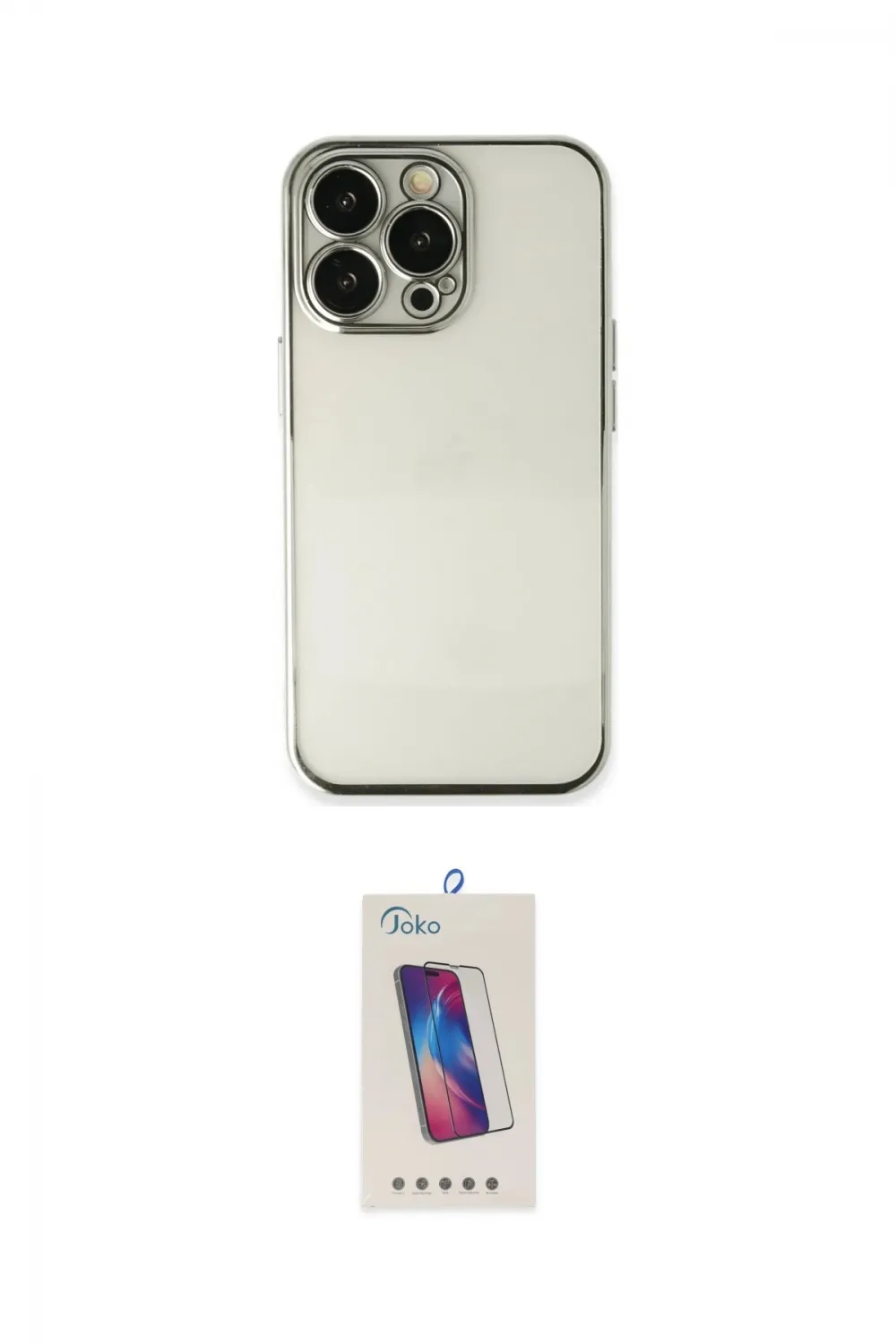 ieg™ iPhone 13 Pro Max Kılıf Vadi Minimal - Siyah Joko 5D Cam