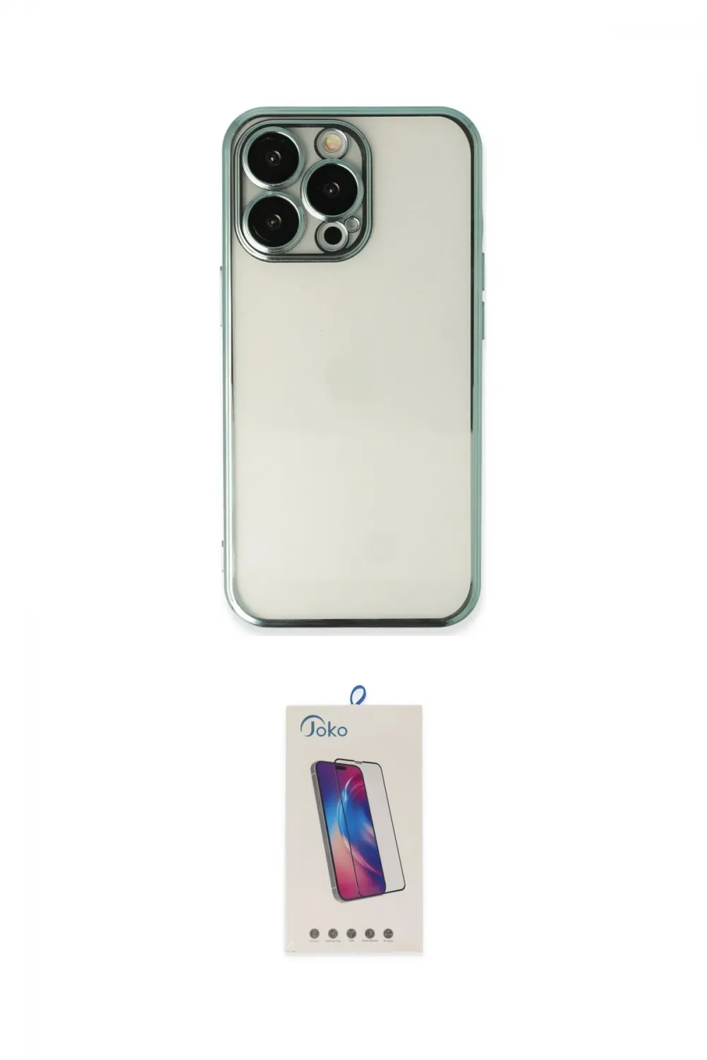 ieg™ iPhone 13 Pro Max Kılıf Vadi Minimal - Siyah Joko 5D Cam
