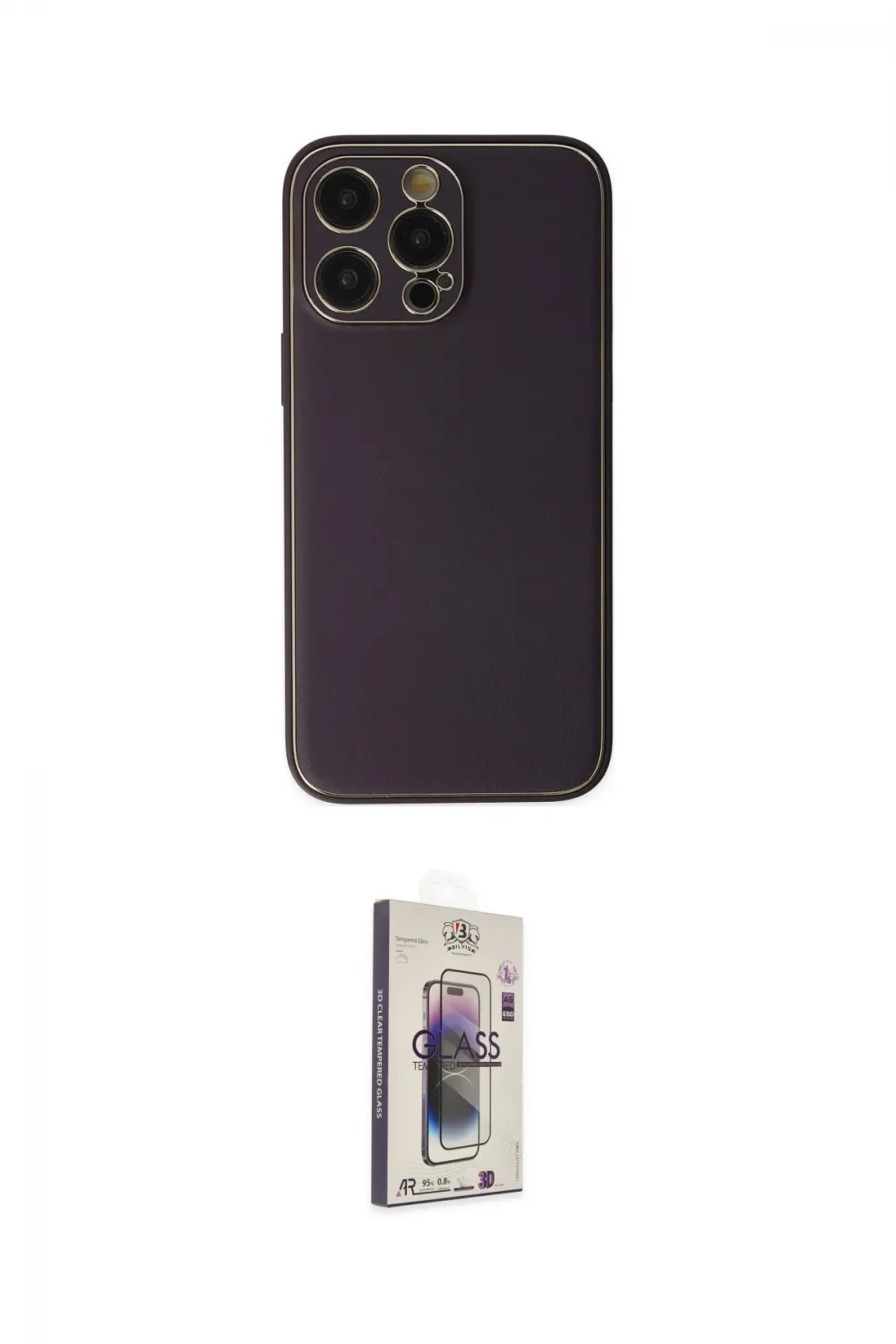 ieg™ iPhone 13 Pro Max Kılıf Yadigar Klasik - Siyah Bilvis 3D Cam Ekran Koruyucu