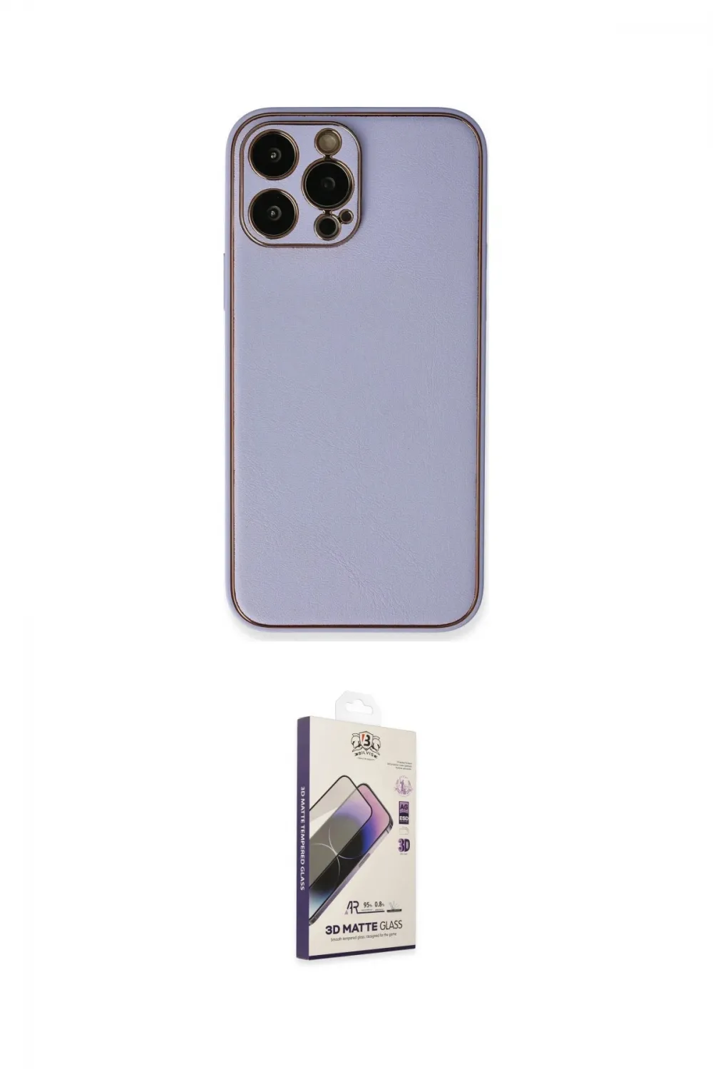 ieg™ iPhone 13 Pro Max Kılıf Yadigar Klasik - Siyah Bilvis 3D Mat Cam Ekran Koruyucu