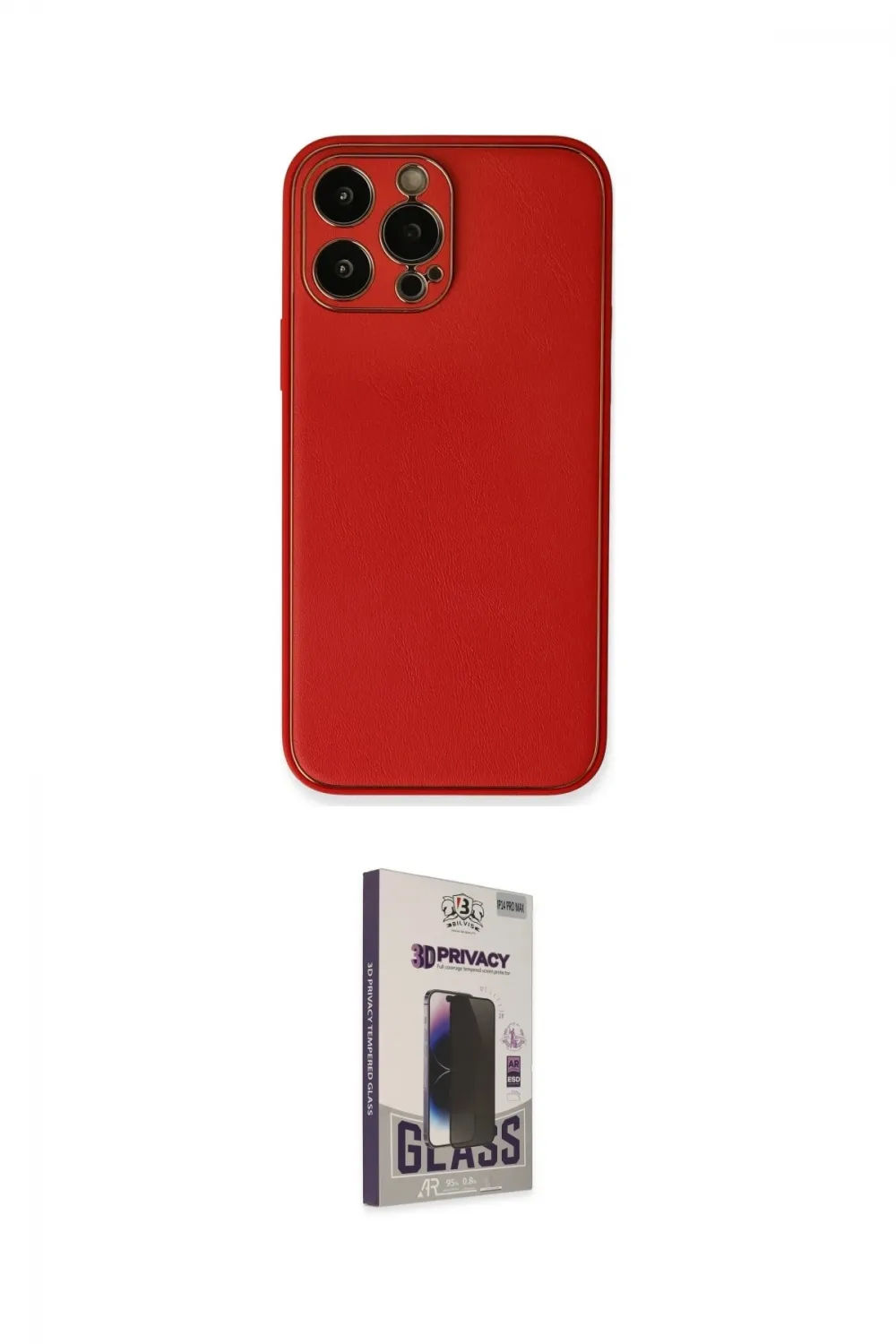 ieg™ iPhone 13 Pro Max Kılıf Yadigar Klasik - Siyah Bilvis Hayalet Cam Ekran Koruyucu