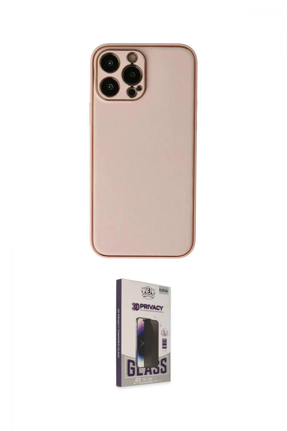 ieg™ iPhone 13 Pro Max Kılıf Yadigar Klasik - Siyah Bilvis Hayalet Cam Ekran Koruyucu