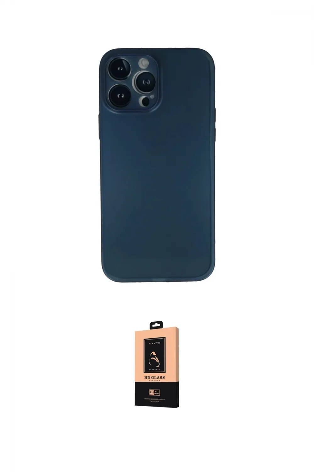 ieg™ iPhone 13 Pro Max Kılıf Yadigar Yansıma Serisi - Şeffaf Maxco Cam Ekran Koruyucu