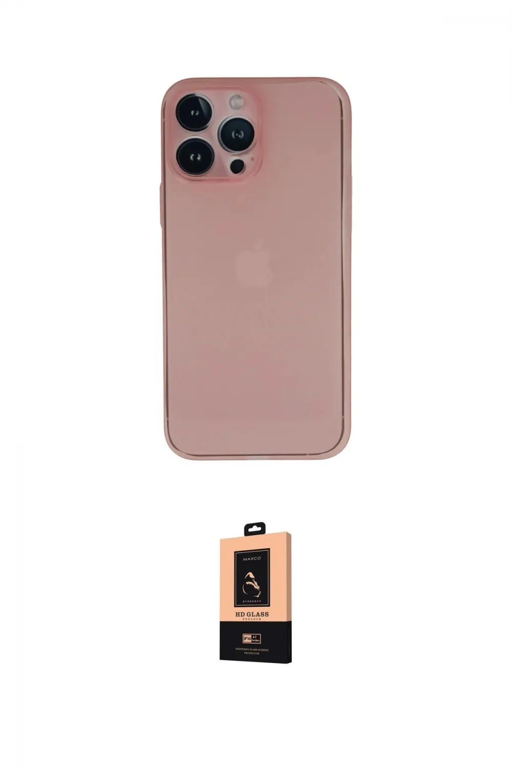 ieg™ iPhone 13 Pro Max Kılıf Yadigar Yansıma Serisi - Şeffaf Maxco Cam Ekran Koruyucu