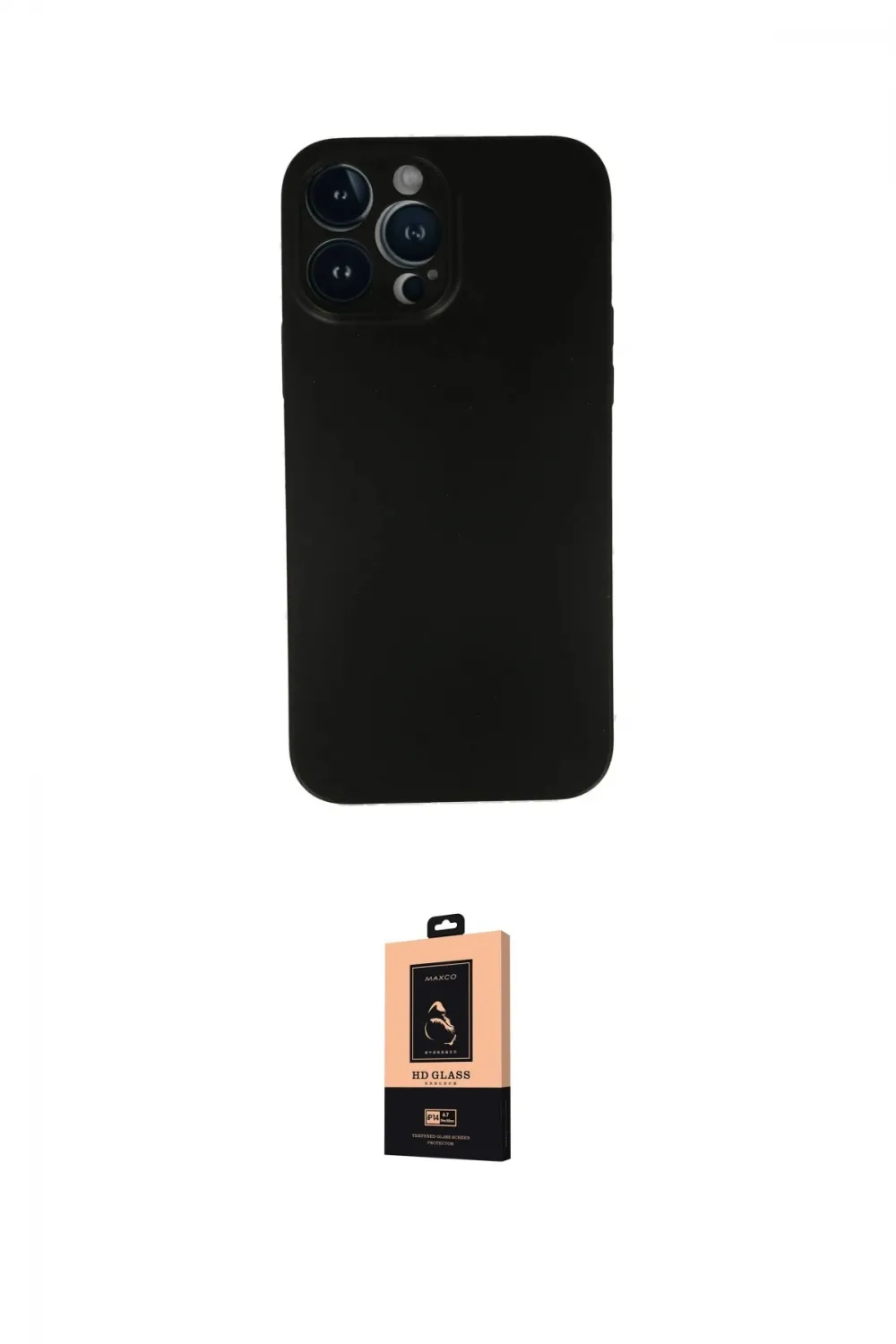 ieg™ iPhone 13 Pro Max Kılıf Yadigar Yansıma Serisi - Şeffaf Maxco Cam Ekran Koruyucu