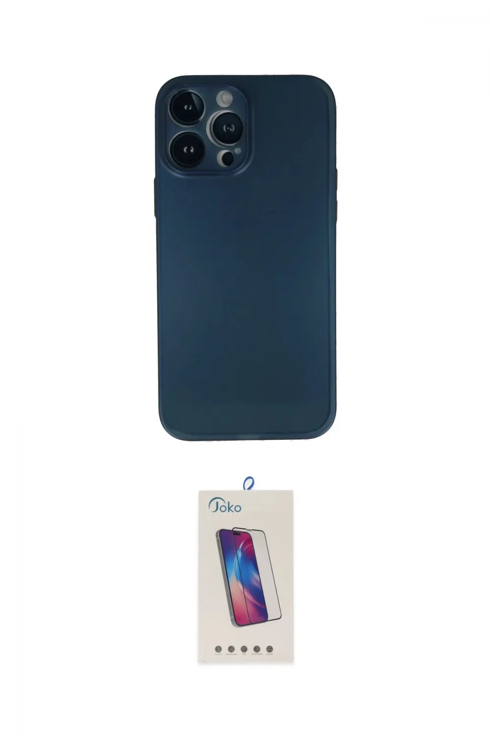 ieg™ iPhone 13 Pro Max Kılıf Yadigar Yansıma Serisi - Siyah Joko 5D Cam