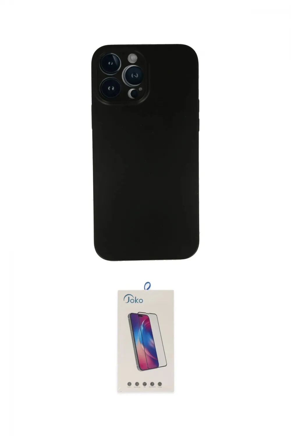 ieg™ iPhone 13 Pro Max Kılıf Yadigar Yansıma Serisi - Siyah Joko 5D Cam