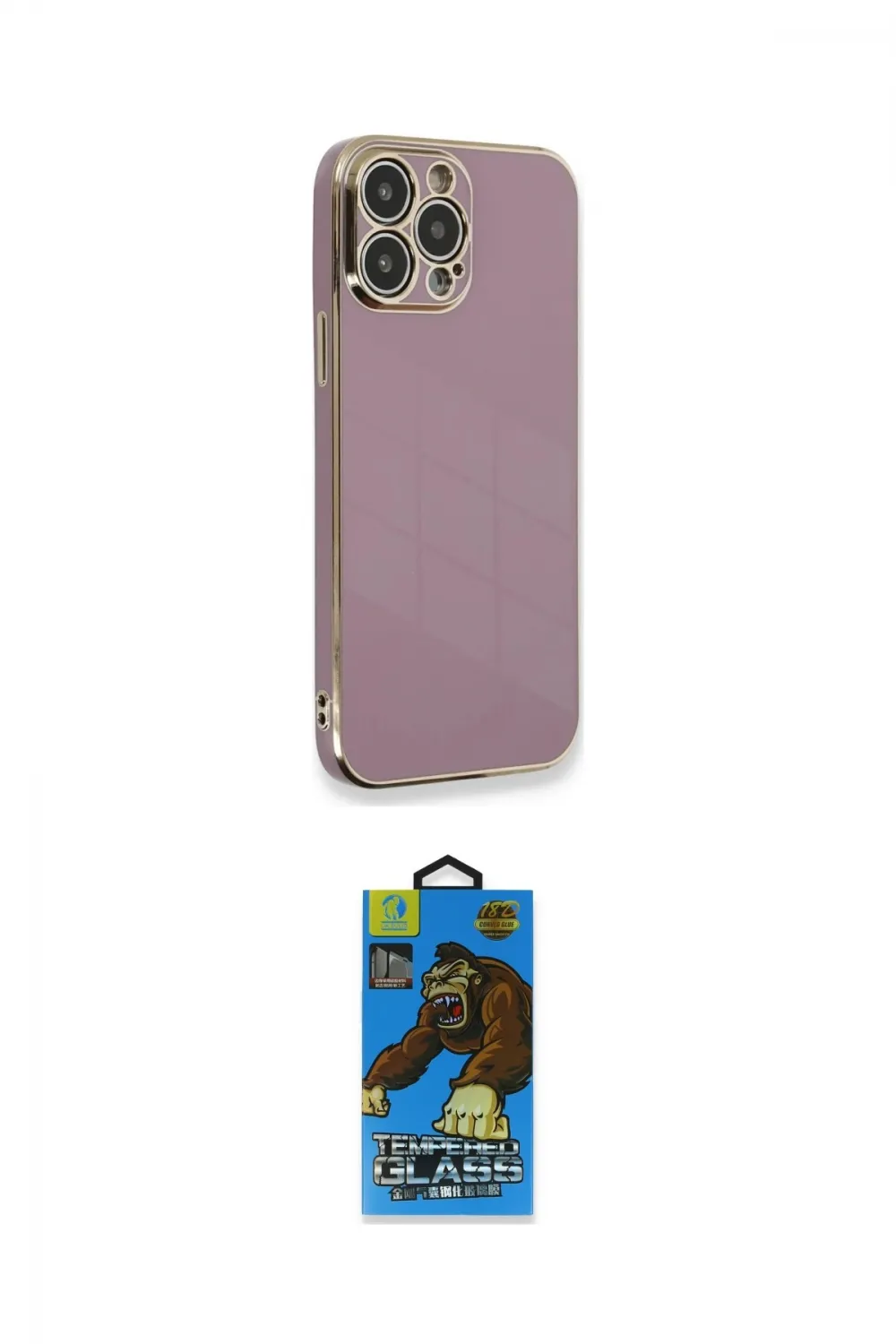 ieg™ iPhone 13 Pro Max Kılıf Yankı Serisi - Siyah 18D Cam Ekran Koruyucu
