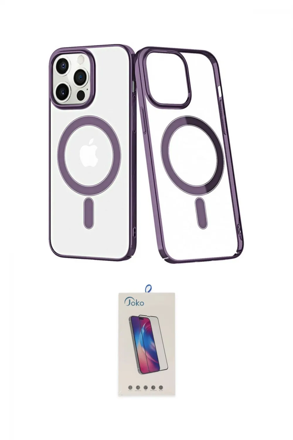 ieg™ iPhone 13 Pro Max Kılıf Yörünge Minimal - Siyah Joko 5D Cam