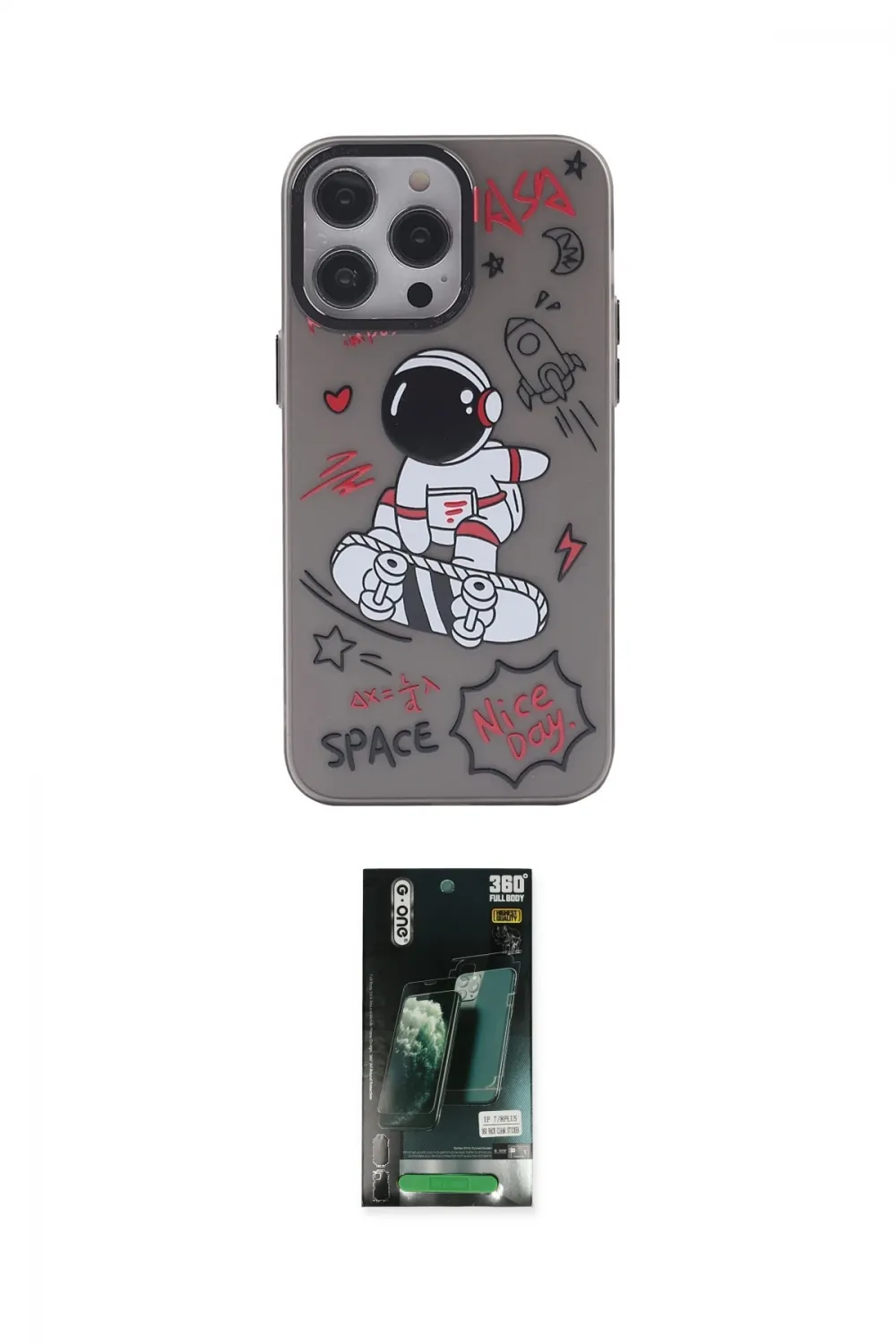 ieg™ iPhone 13 Pro Max Kılıf Zirve Form Özel Seri - Şeffaf 360 Full Body Arka Koruyucu