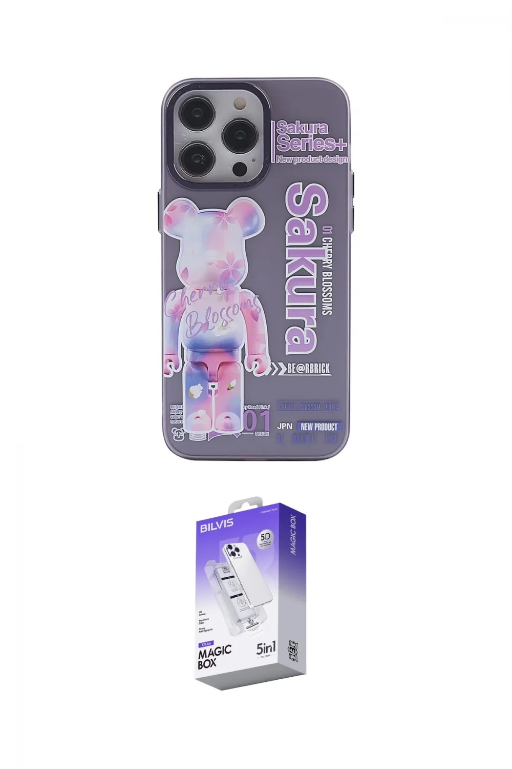 ieg™ iPhone 13 Pro Max Kılıf Zirve Form Özel Seri - Siyah Bilvis 5in1 3D Magic Cam Ekran Koruyucu