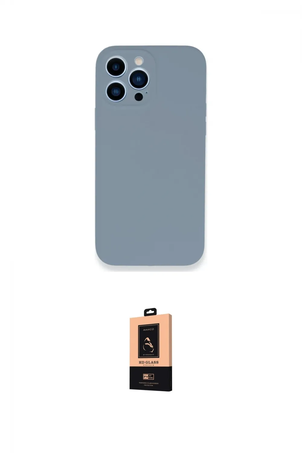 ieg™ iPhone 13 Pro Max Kılıf Zirve Modern Özel Seri - Şeffaf Maxco Cam Ekran Koruyucu
