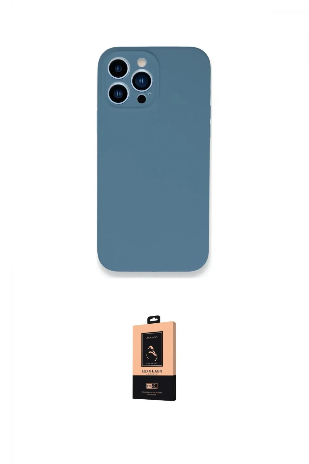 ieg™ iPhone 13 Pro Max Kılıf Zirve Modern Özel Seri - Şeffaf Maxco Cam Ekran Koruyucu