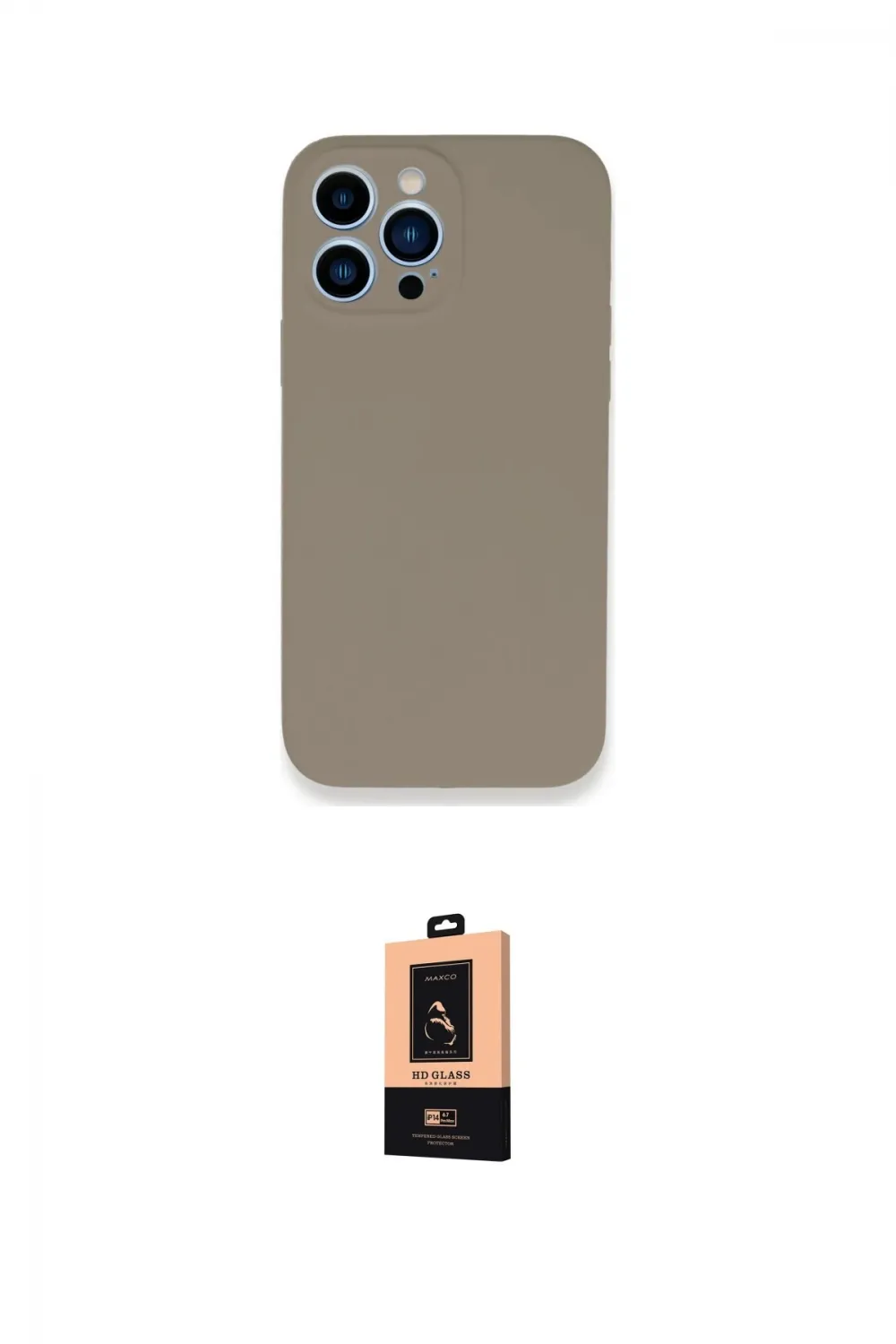 ieg™ iPhone 13 Pro Max Kılıf Zirve Modern Özel Seri - Şeffaf Maxco Cam Ekran Koruyucu