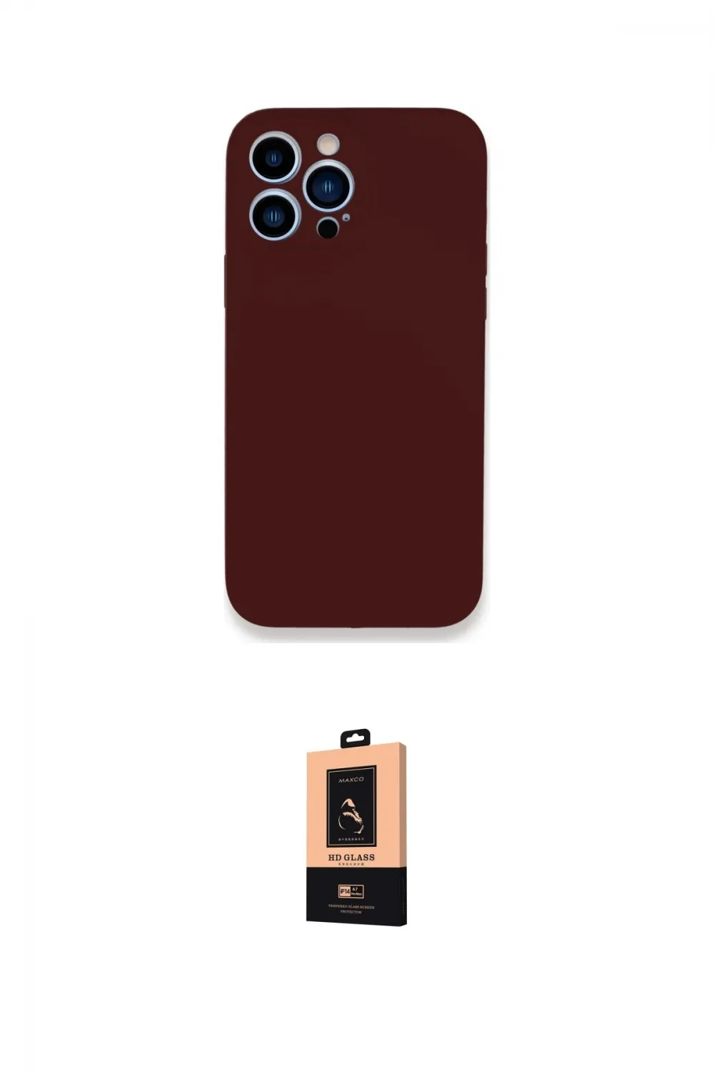 ieg™ iPhone 13 Pro Max Kılıf Zirve Modern Özel Seri - Şeffaf Maxco Cam Ekran Koruyucu