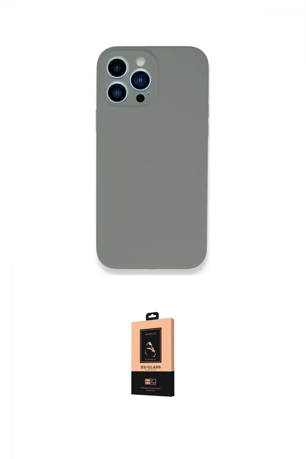 ieg™ iPhone 13 Pro Max Kılıf Zirve Modern Özel Seri - Şeffaf Maxco Cam Ekran Koruyucu