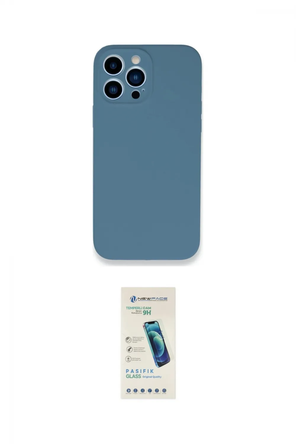 ieg™ iPhone 13 Pro Max Kılıf Zirve Modern Özel Seri - Şeffaf Pasifik Cam Ekran Koruyucu