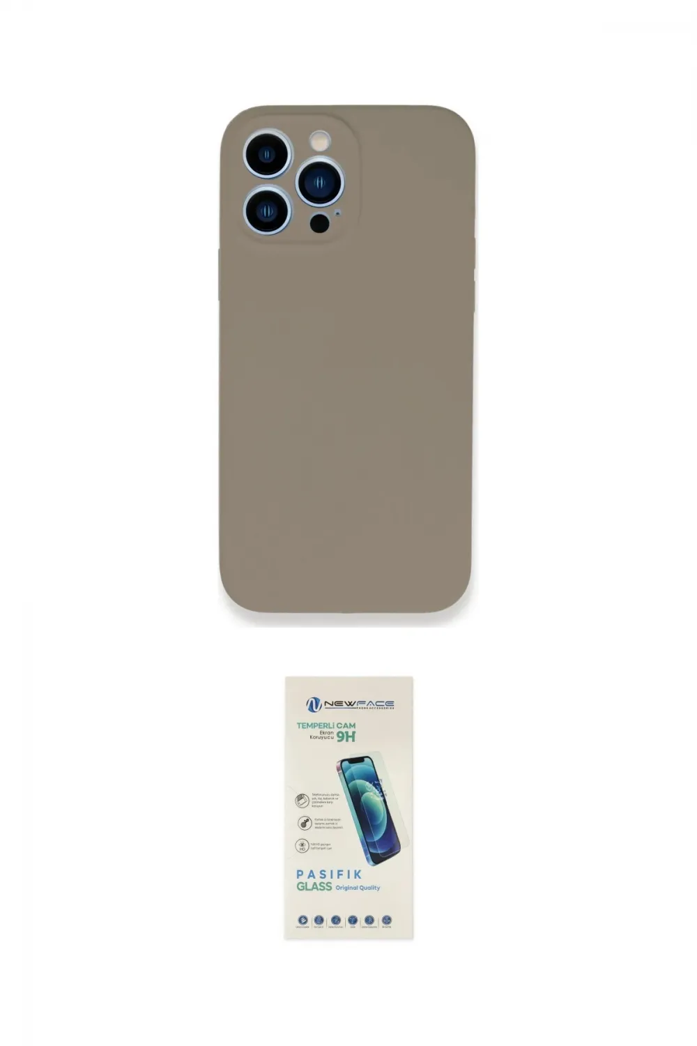 ieg™ iPhone 13 Pro Max Kılıf Zirve Modern Özel Seri - Şeffaf Pasifik Cam Ekran Koruyucu