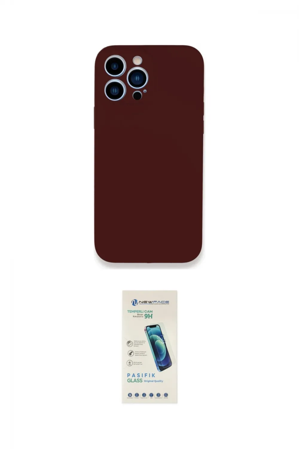 ieg™ iPhone 13 Pro Max Kılıf Zirve Modern Özel Seri - Şeffaf Pasifik Cam Ekran Koruyucu
