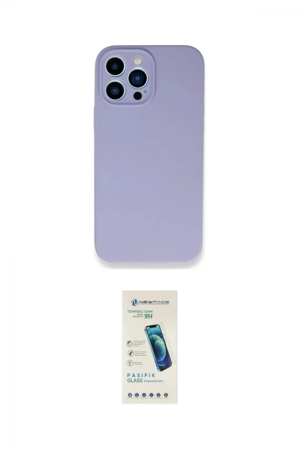 ieg™ iPhone 13 Pro Max Kılıf Zirve Modern Özel Seri - Şeffaf Pasifik Cam Ekran Koruyucu