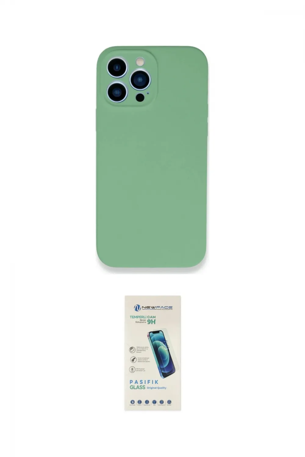 ieg™ iPhone 13 Pro Max Kılıf Zirve Modern Özel Seri - Şeffaf Pasifik Cam Ekran Koruyucu