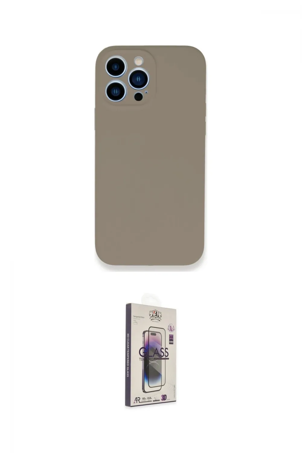 ieg™ iPhone 13 Pro Max Kılıf Zirve Modern Özel Seri - Siyah Bilvis 3D Cam Ekran Koruyucu