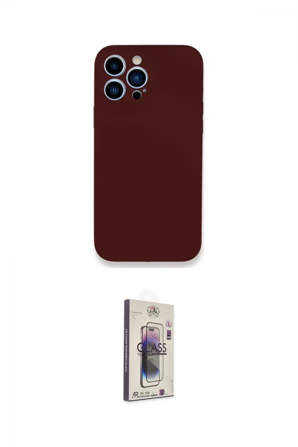 ieg™ iPhone 13 Pro Max Kılıf Zirve Modern Özel Seri - Siyah Bilvis 3D Cam Ekran Koruyucu