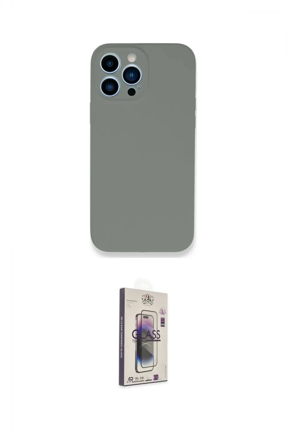 ieg™ iPhone 13 Pro Max Kılıf Zirve Modern Özel Seri - Siyah Bilvis 3D Cam Ekran Koruyucu
