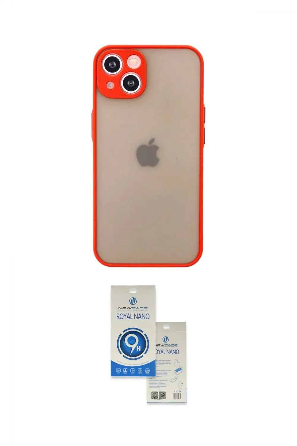 ieg™ iPhone 14 Kılıf Ahenk Çizgi Serisi - Şeffaf Royal Nano Ekran Koruyucu