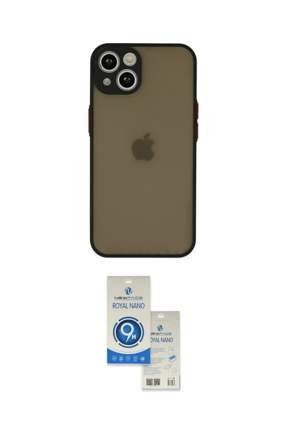 ieg™ iPhone 14 Kılıf Ahenk Çizgi Serisi - Şeffaf Royal Nano Ekran Koruyucu