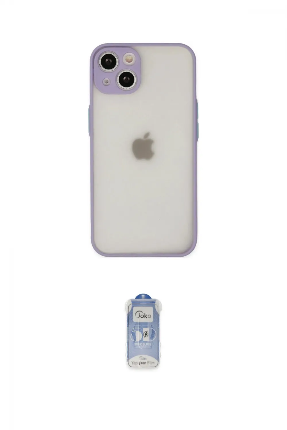 ieg™ iPhone 14 Kılıf Ahenk Çizgi Serisi - Siyah Joko Magic 5D Cam