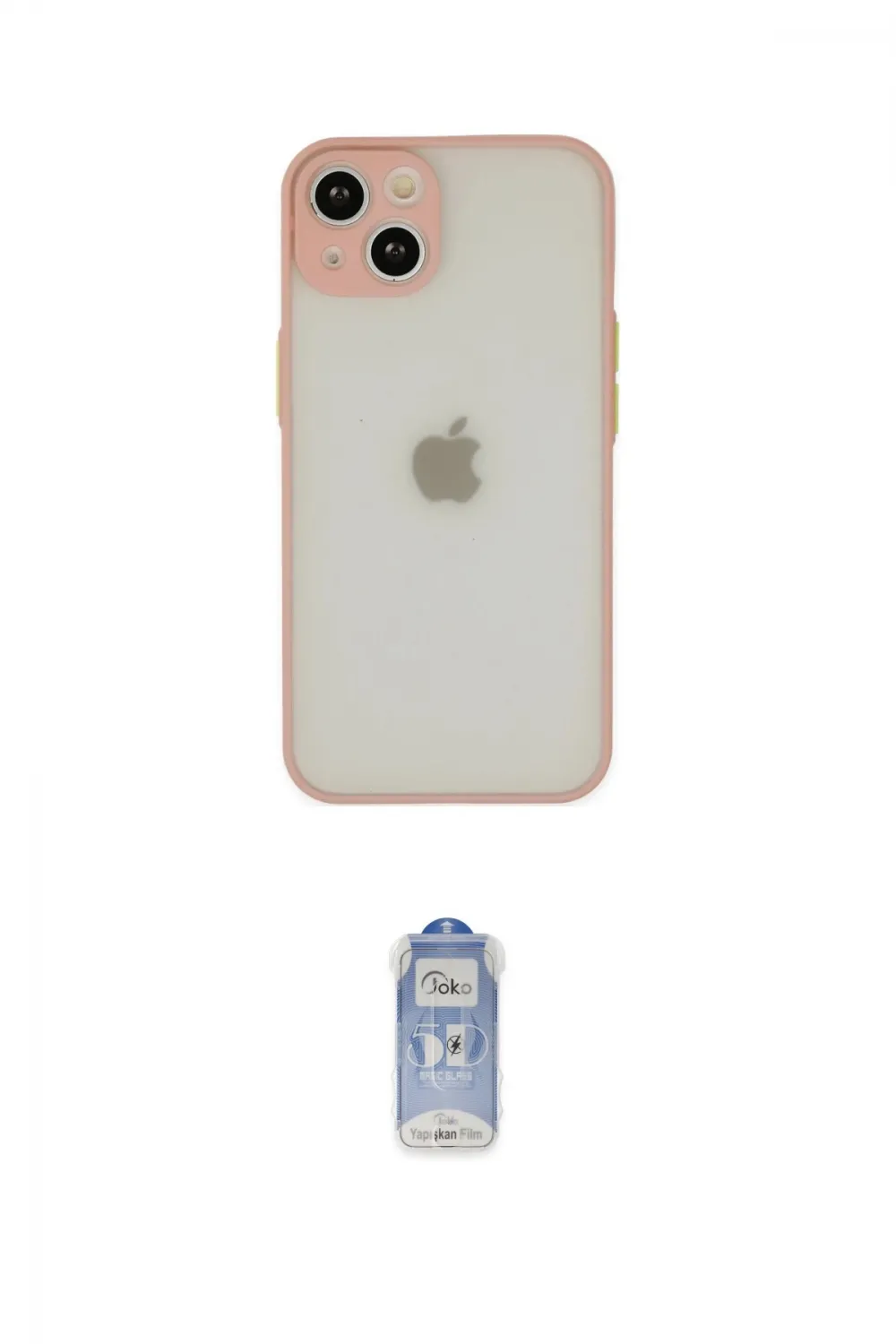 ieg™ iPhone 14 Kılıf Ahenk Çizgi Serisi - Siyah Joko Magic 5D Cam