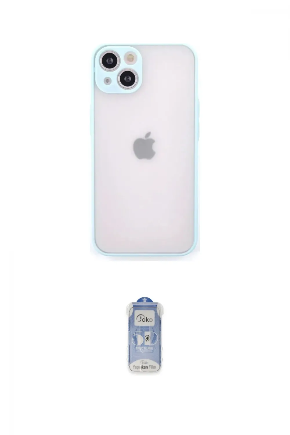ieg™ iPhone 14 Kılıf Ahenk Çizgi Serisi - Siyah Joko Magic 5D Cam