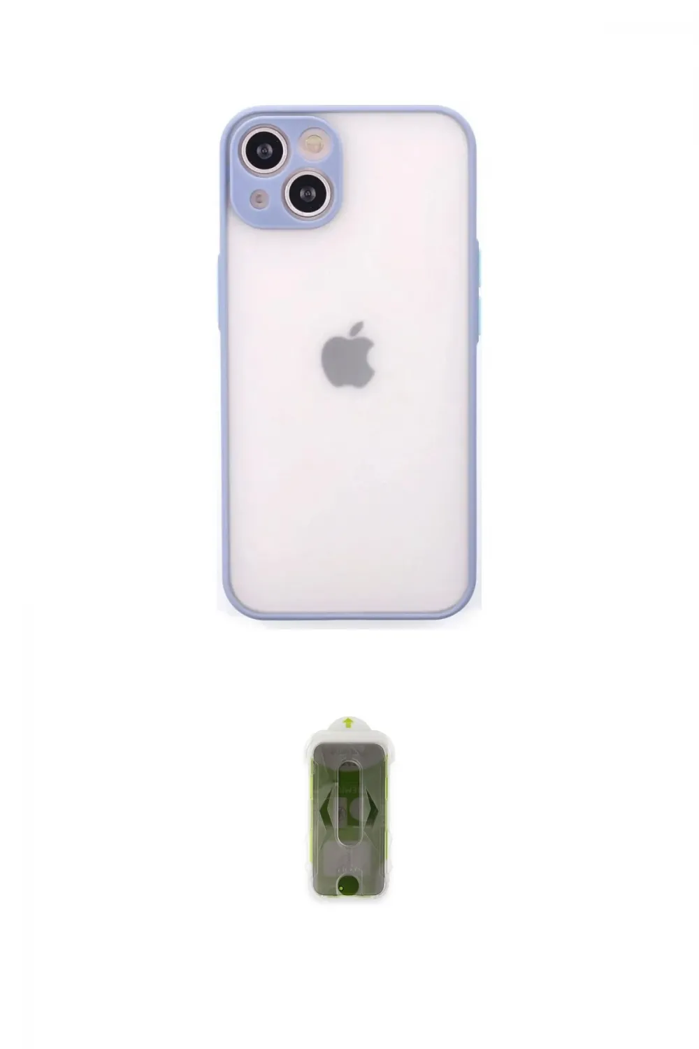 ieg™ iPhone 14 Kılıf Ahenk Çizgi Serisi - Siyah Joko Magic 5D Hayalet Cam