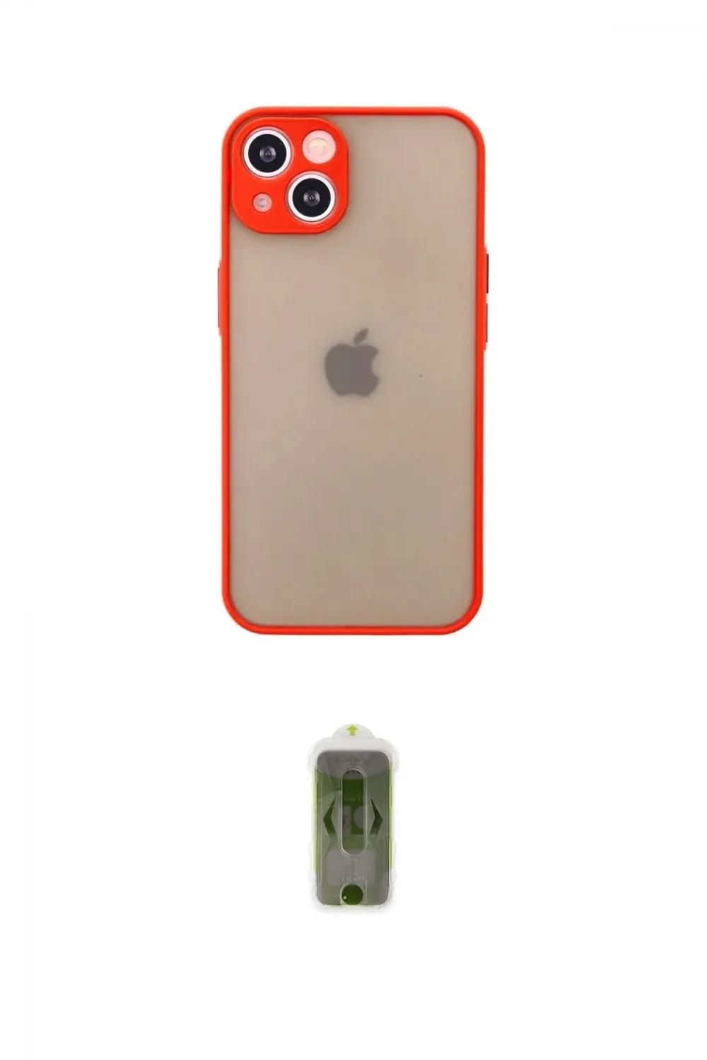 ieg™ iPhone 14 Kılıf Ahenk Çizgi Serisi - Siyah Joko Magic 5D Hayalet Cam