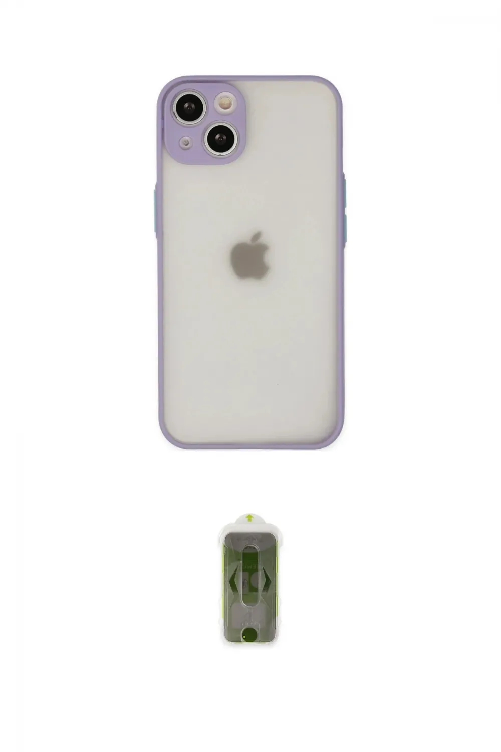 ieg™ iPhone 14 Kılıf Ahenk Çizgi Serisi - Siyah Joko Magic 5D Hayalet Cam