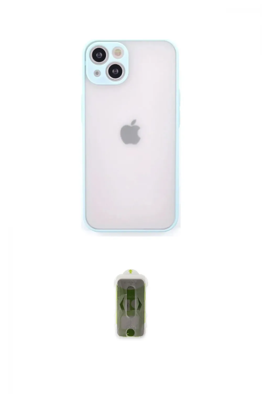 ieg™ iPhone 14 Kılıf Ahenk Çizgi Serisi - Siyah Joko Magic 5D Hayalet Cam