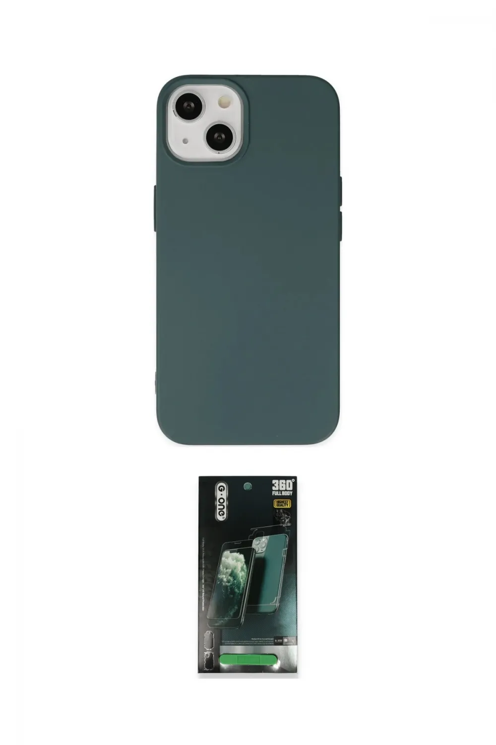 ieg™ iPhone 14 Kılıf Ahenk Serisi - Şeffaf 360 Full Body Arka Koruyucu