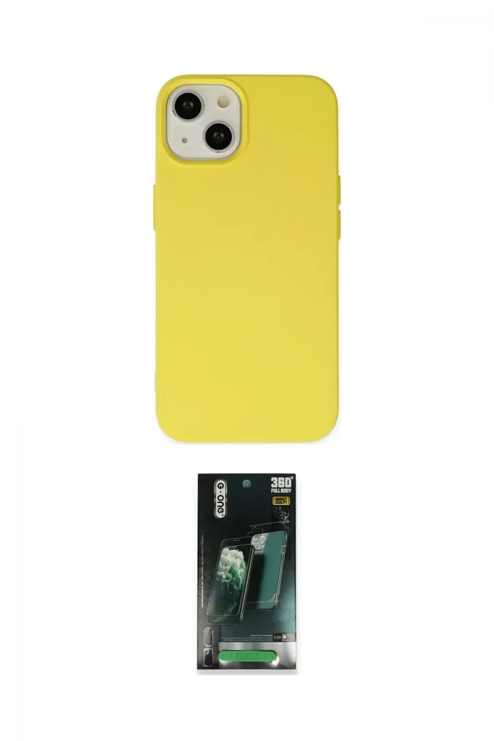 ieg™ iPhone 14 Kılıf Ahenk Serisi - Şeffaf 360 Full Body Arka Koruyucu