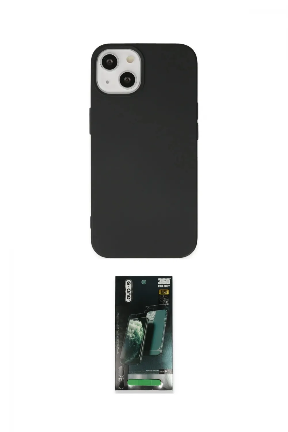 ieg™ iPhone 14 Kılıf Ahenk Serisi - Şeffaf 360 Full Body Arka Koruyucu