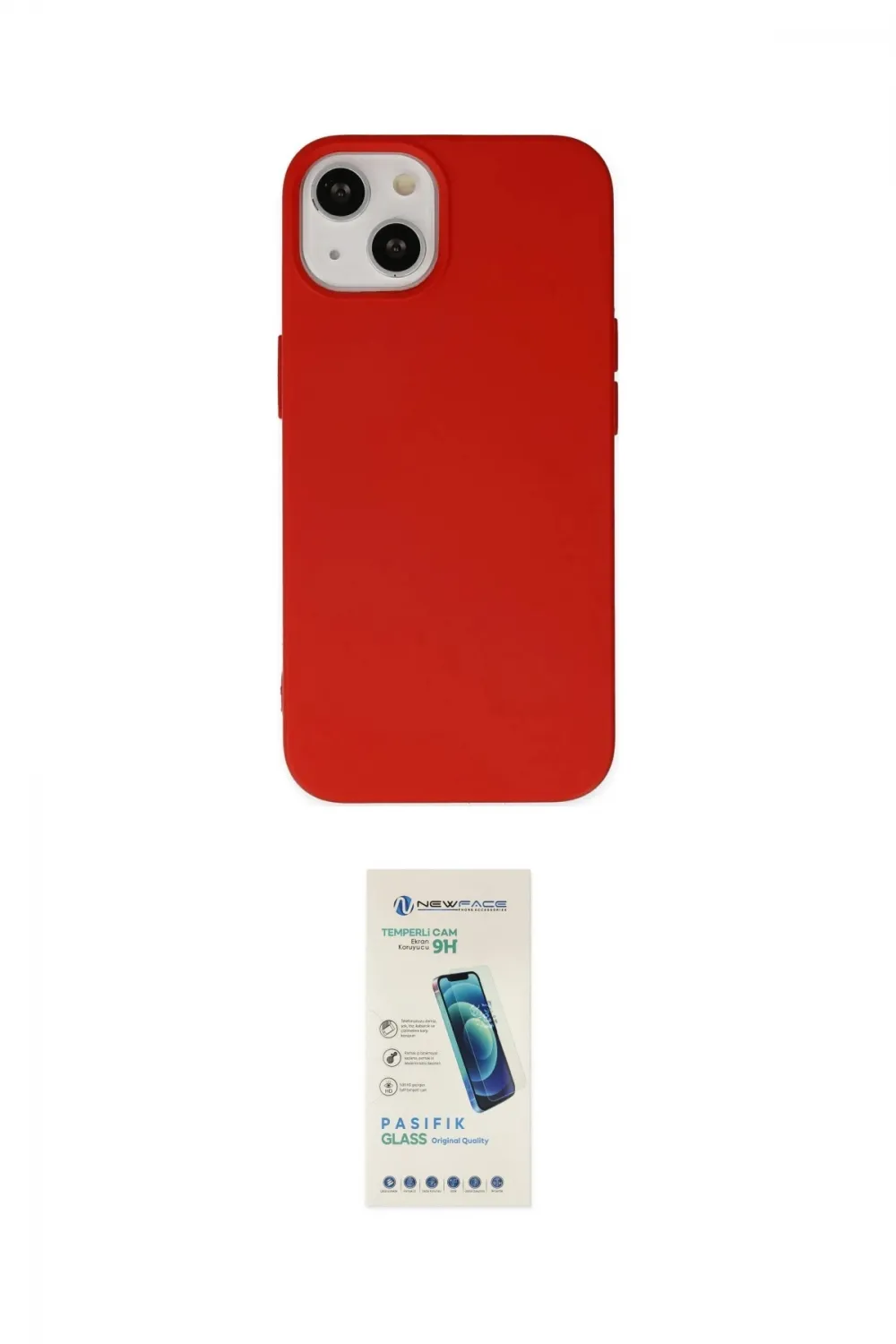 ieg™ iPhone 14 Kılıf Ahenk Serisi - Şeffaf Pasifik Cam Ekran Koruyucu